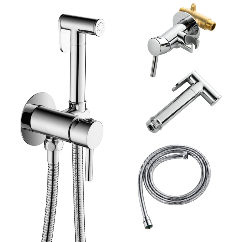 Single-Hole Horizontal Bidet Faucet, Chrome