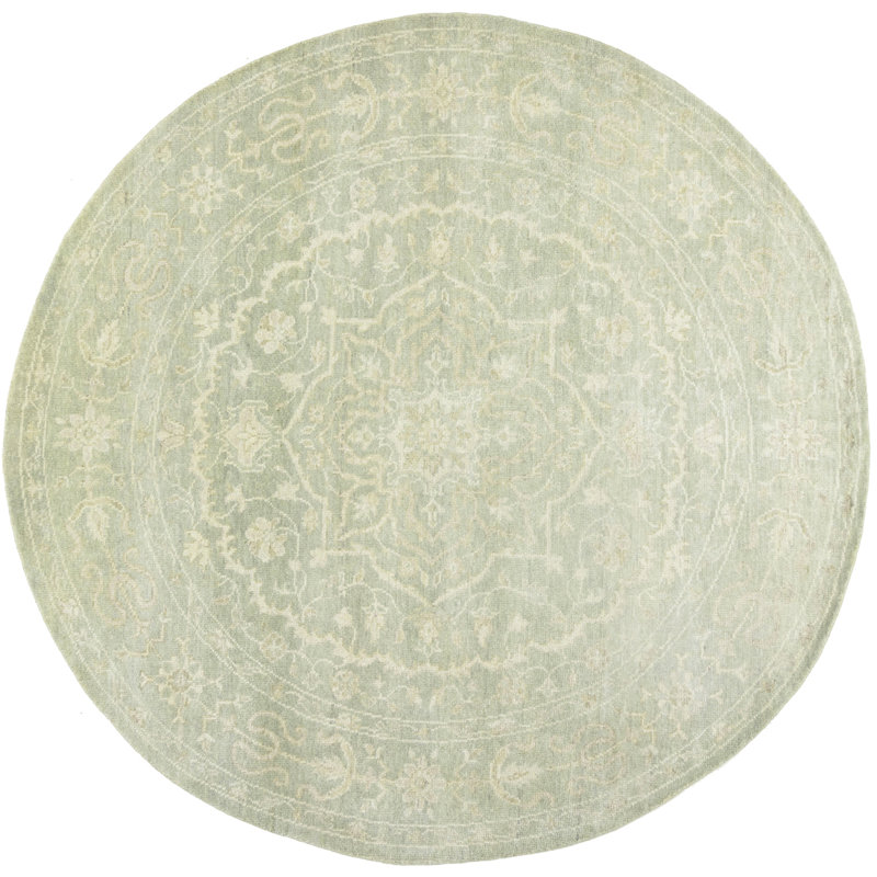 Tapis en laine Elander, Rond 5 pi 11 po
