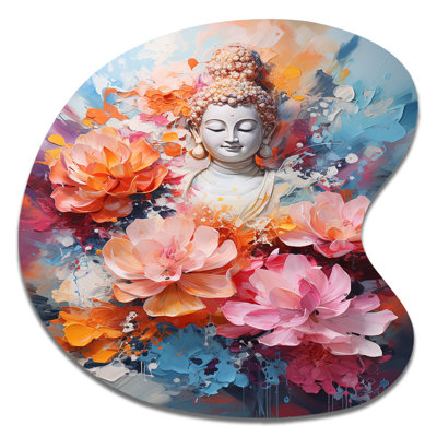 Teig - Meditation Drop Shape Metal Wall Sculpture