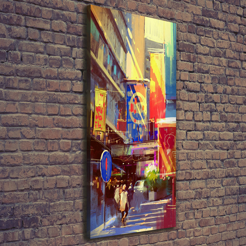 Colourful City - Wrapped Canvas Print