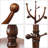 Wooden Coat Rack With 11 Hooks,freestanding Tree Stand With 42cm Round Base
