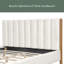 Bed Frame With Boucle Upholstered Thick Headboard-788523430