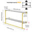 Alyvea 105cm Wall Mounted Clothes Rack-605643716