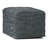 Fredrik 18"W Genuine Buffalo Leather Square Pouf-1415284895