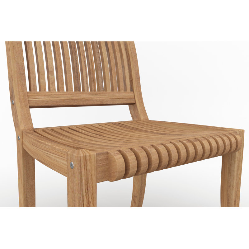 Stacking Teak Patio Dining Chair