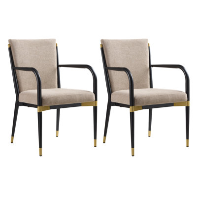 MODERN DINING ARM CHAIR - SET OF 2