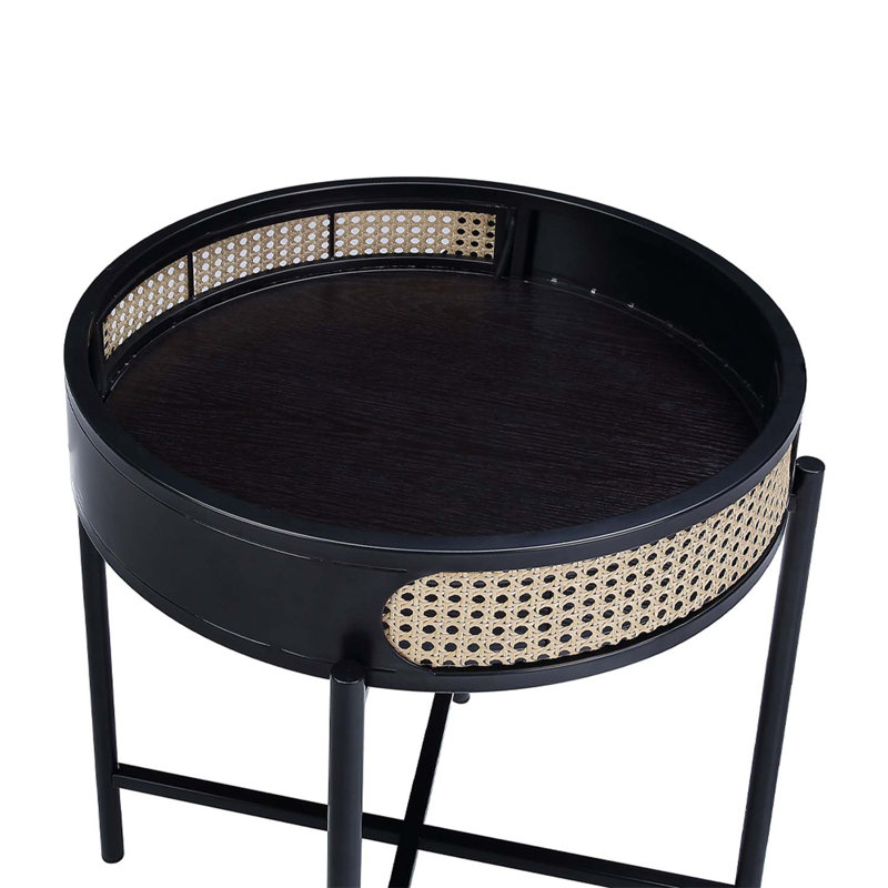 Table de bout Colson, finition noire