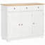 Armoire décorative avec 3 tiroirs, portes et tablette réglable