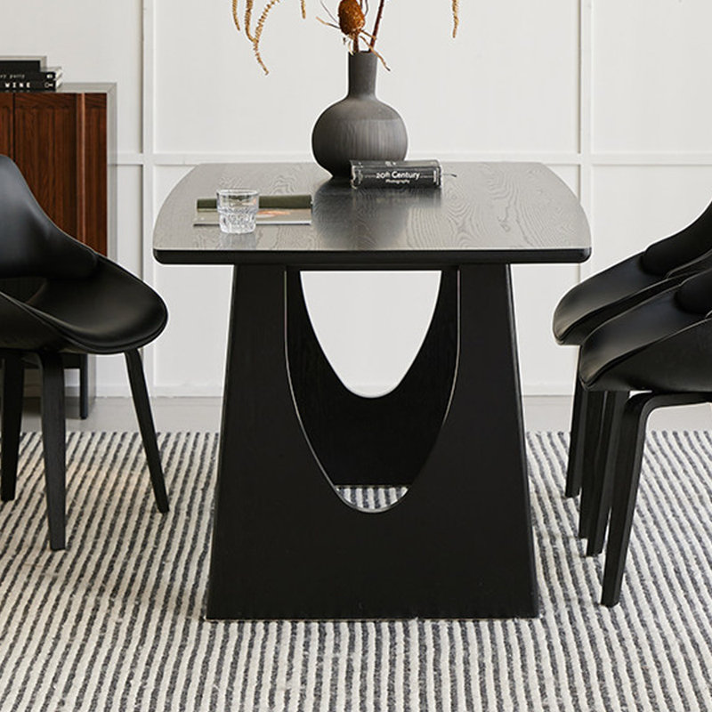 Table multifonctionnelle en bois de frêne noir, 29.92"H x 70.86"L x 35.43"W