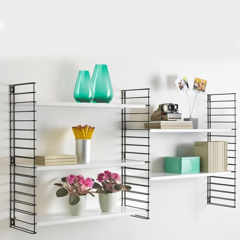 Metal Shelving Unit, White/Black