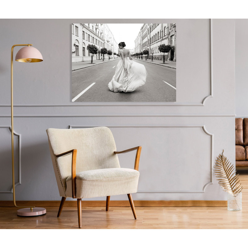Walking Down A Road by Haute Photo Collection - Wrapped Canvas Print, 60cm H x 80cm W x 4cm D