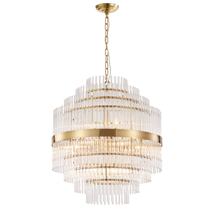 Alleisha Crystal Chandelier, 200" H x 60" W x 60" D