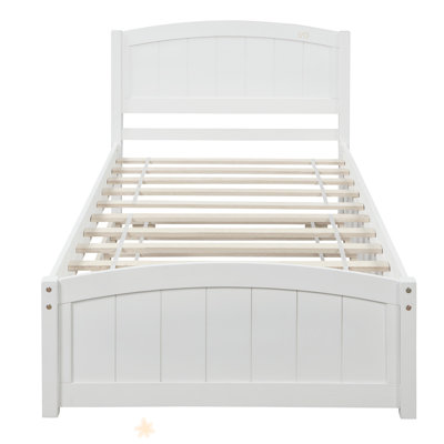Lit plateforme simple avec lit gigogne