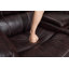 Canapé modulaire inclinable manuel en cuir vegan de 105,8 po de largeur avec rangement et porte-gobelet-1754197830