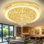 Lustre en cristal Glam doré-1031065755