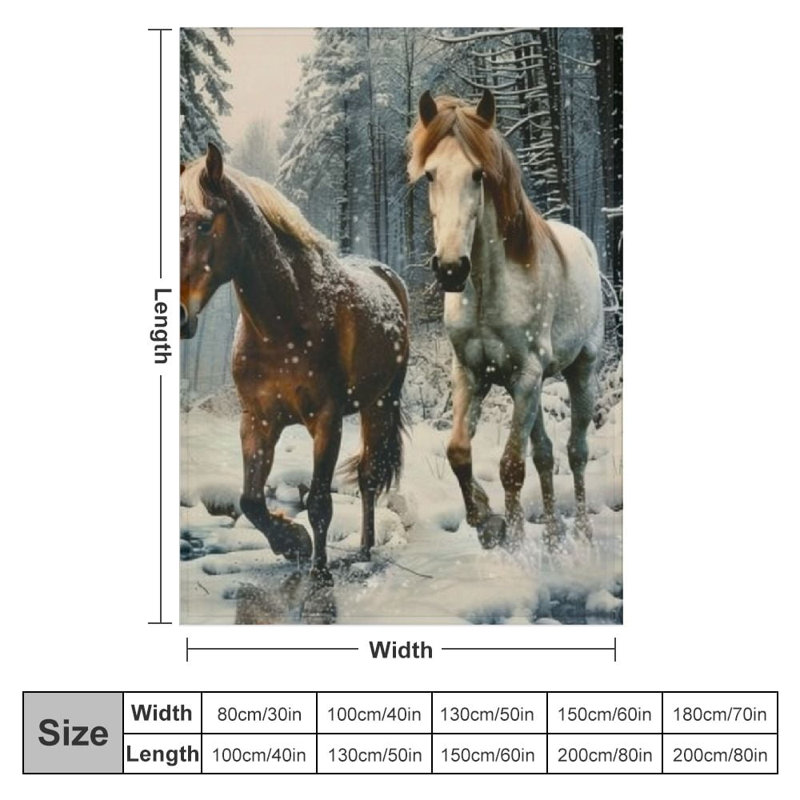 Jeté de cheval au galop pour enfants, L 60 po x l 50 po