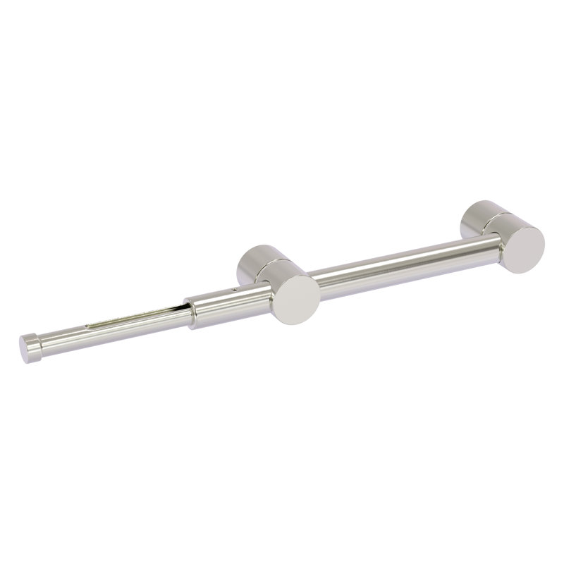 Tringle à vêtements rétractable peu encombrante, Nickel satiné