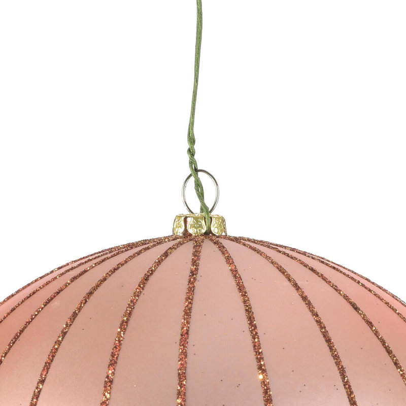 Ornement boule de Noël (ensemble de 2), Or rose