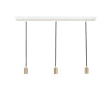 Linear Triple Pendant With Brass