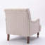 Chaise avec accoudoirs rayée