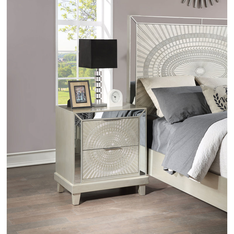 Migna 28.25'' W Solid Wood Nightstand