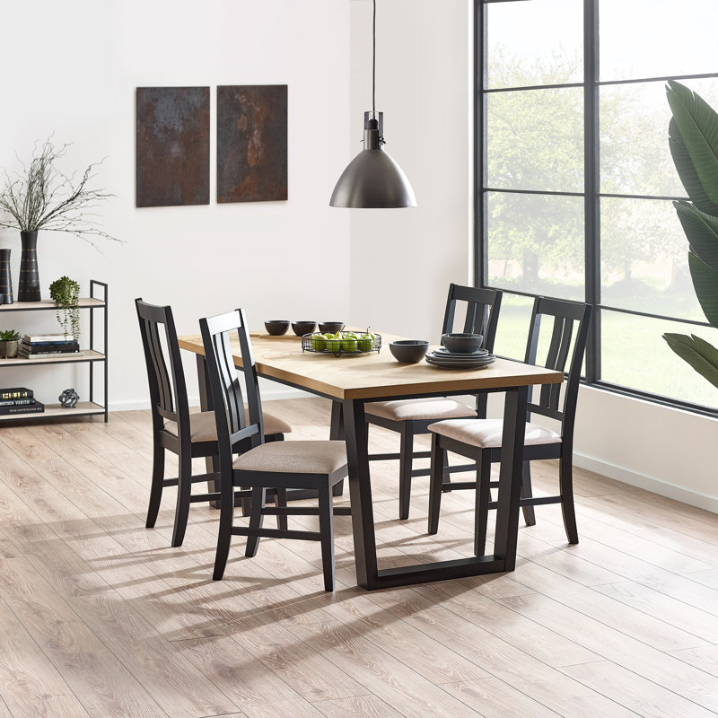 Norgard Dining Set, 5 Pieces: 1 Table, 4 Chairs