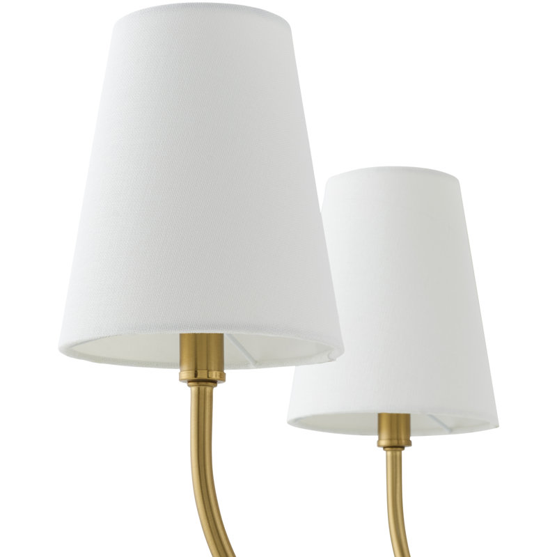 Iron 6-Light Chandelier, Laiton, 5, L 26 po x l 26 po x H 16 po