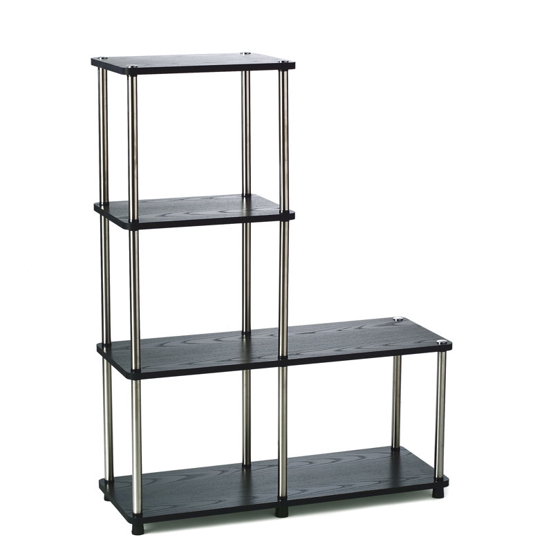 Bibliothèque Edwin H 41,75 po x l 31,5 po, Noir, noir, noir, noir