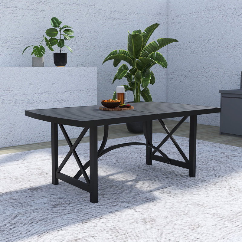 Table de salle à manger d'extérieur compacte