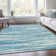 Premium Machine Washable Prisco Teal Rug