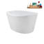 1290.3mm x 899.2mm Soaking Acrylic Bathtub-259013297