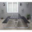 Berdeja Rectangular Solid Wood Metal Outdoor Dining Table 444.5 cm D-1381065759