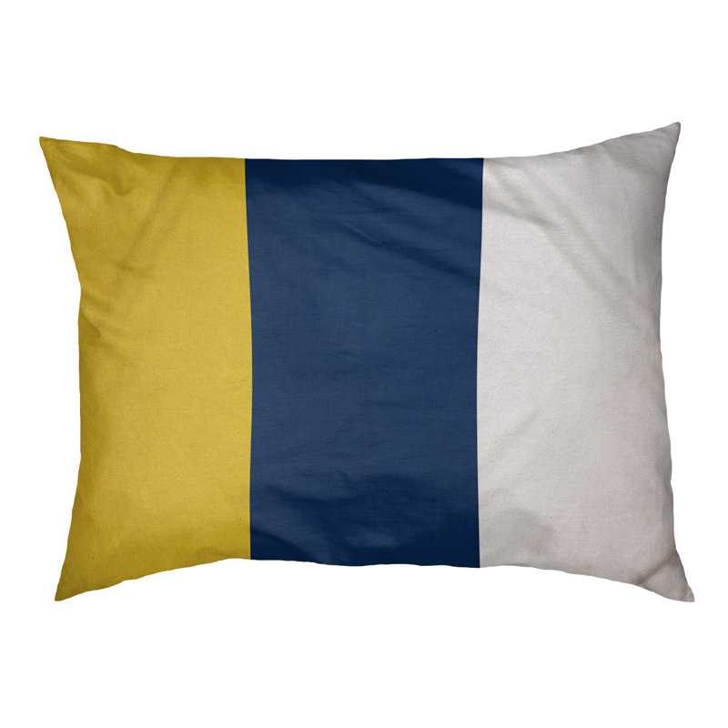 Coussin d'extérieur pour chien Florida Tribe, Extra Large (50" W x 40" D x 17" H), Yellow/Navy Blue/White