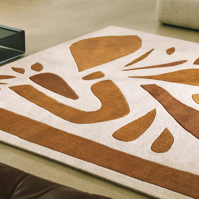 Alpha Hand Tufted Wool Area Rug, Rectangle 5'7" x 6'7"