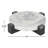 Besser Cole And Grey Marble Round Geometric Tray With Black X-Shaped Base-643705960