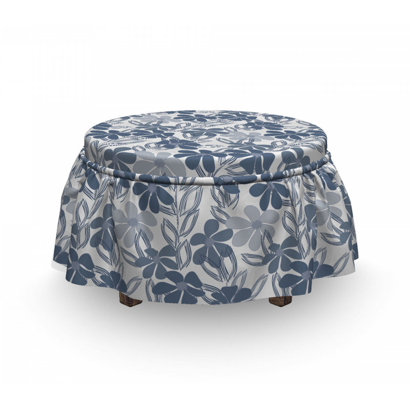Housse pour repose-pieds leaves