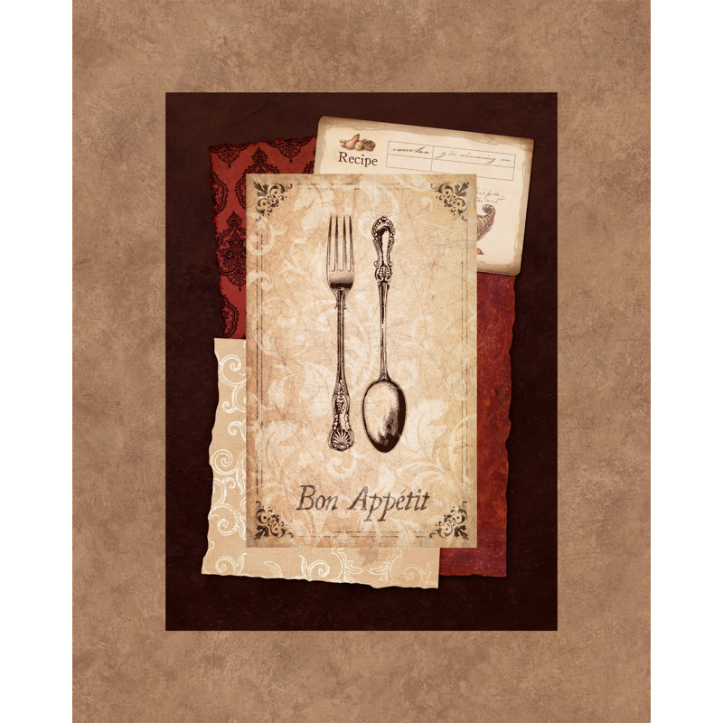Bon Appetit Collage - Painting Print, 76 cm H x 51 cm W, Wrapped Canvas