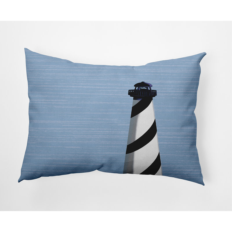 Outdoor Reversible Throw Pillow, Black