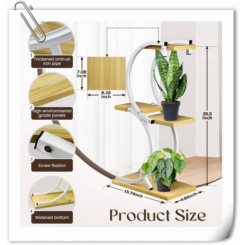 Support pour plante Pacorro, Blanc