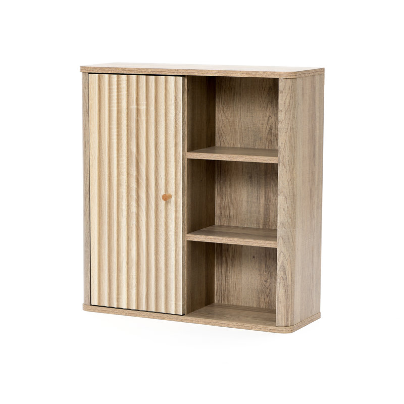 24.8" H Farmhouse Bathroom Cabinet with Door