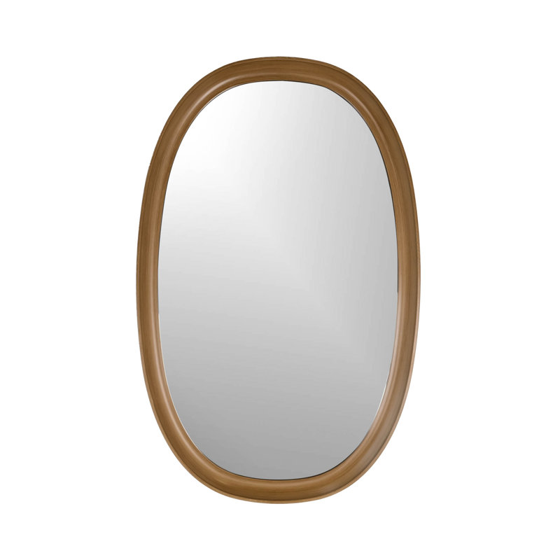 Maison Modern Oval Mirror, Brown
