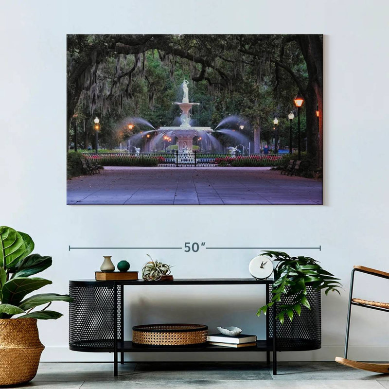 Fontaine Ravi Forsyth Park à Savannah, H 34 po x l 51 po