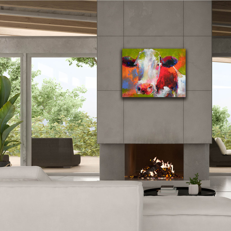«Epic Graffiti», «Art Cow» par Richard Wallich, reproduction d'art sur toile, H 26 po x l 34 po x P 1,5 po