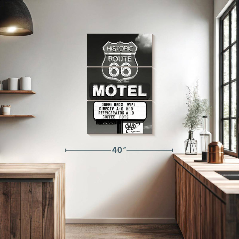 Mehar historique Route 66, H 38 po x l 24 po