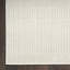 Tapis rectangulaire géométrique tissé à la machine en polyester crème / ivoire-1680253502