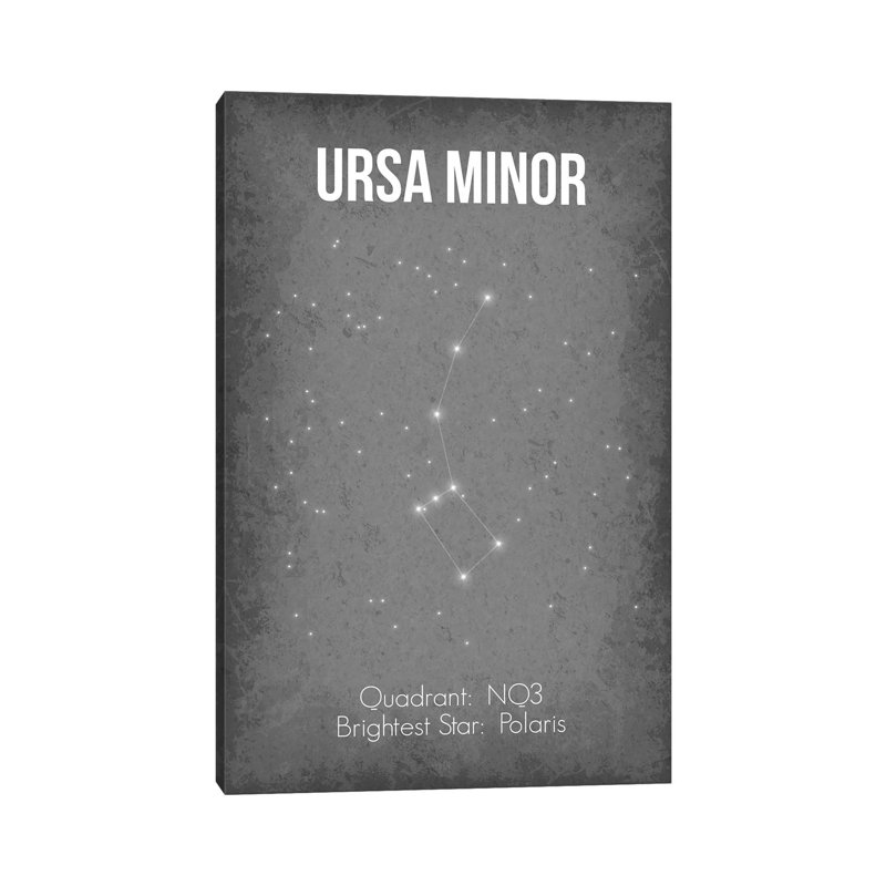 Ursa Minor by GetYourNerdOn - Wrapped Canvas Gallery-Wrapped Canvas Giclée, 66.04 cm H x 45.72 cm W x 1.91 cm D