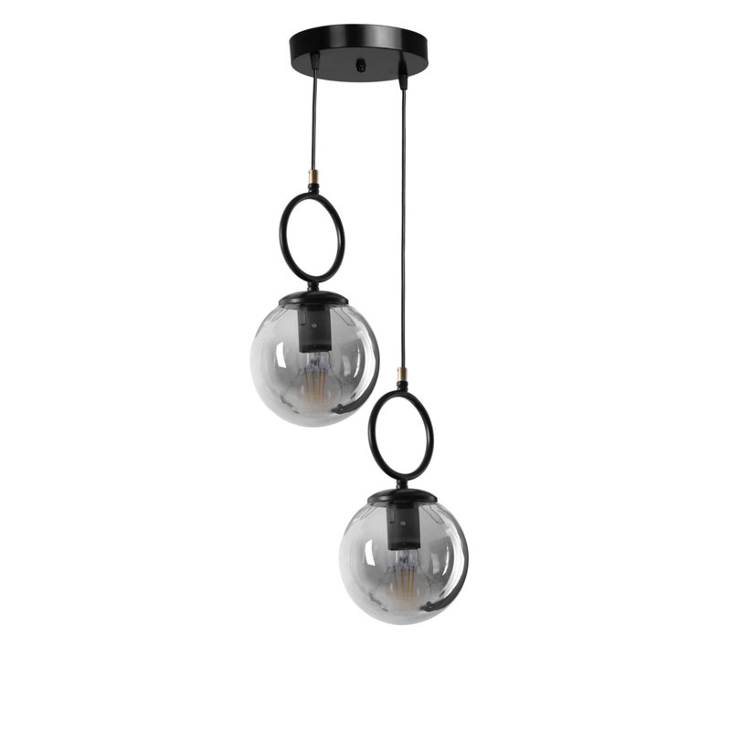 Lustre industriel scandinave, 100% métal, hauteur 27,6 po x 9,8 po de diamètre | Peinture séchée au four et revêtement dégringolé | Douille E27, 40 W maximum | Finition noire élégante pour la décoration et l'éclairage de maisons modernes