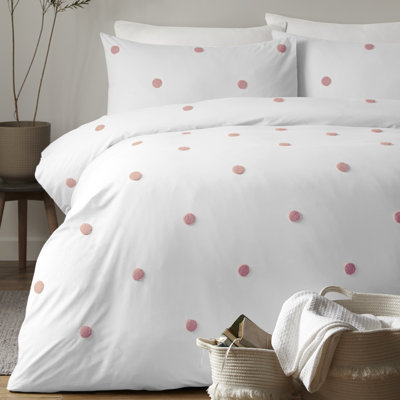 Dot Garden Cotton Duvet Cover Set with Pillowcases