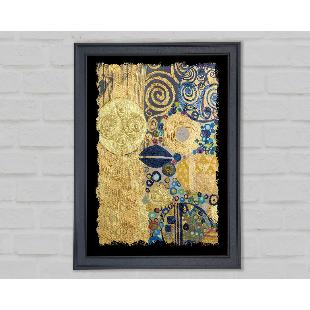 Goldener Klimt 2 Gerahmter Druck