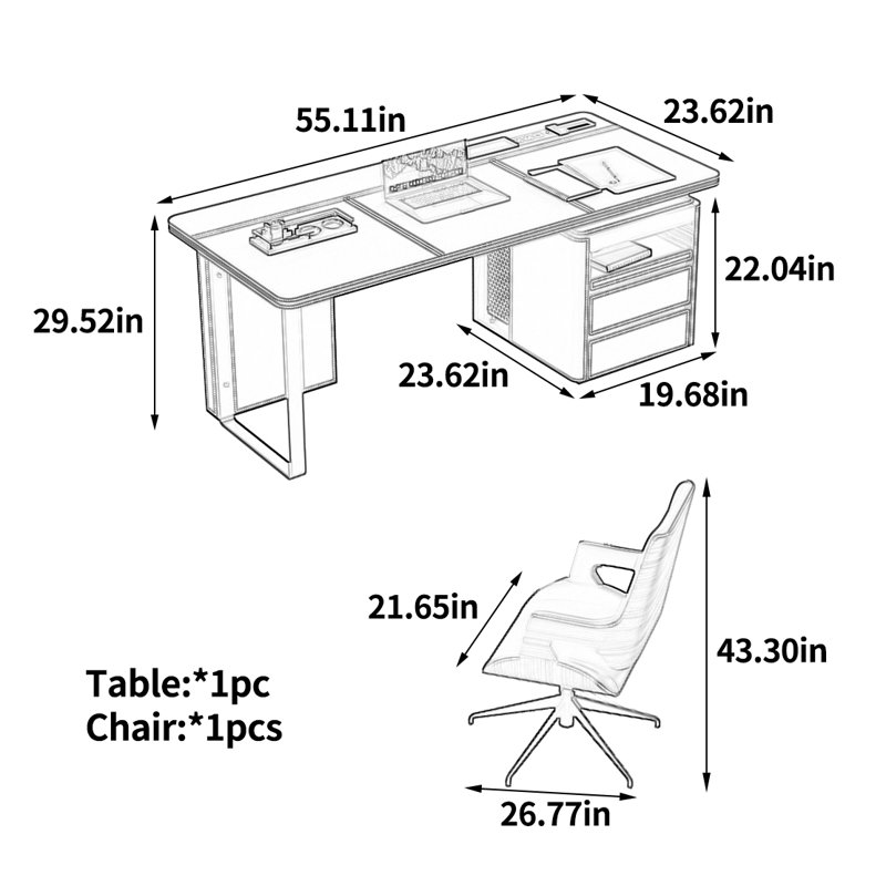 Exquisitely designed desk